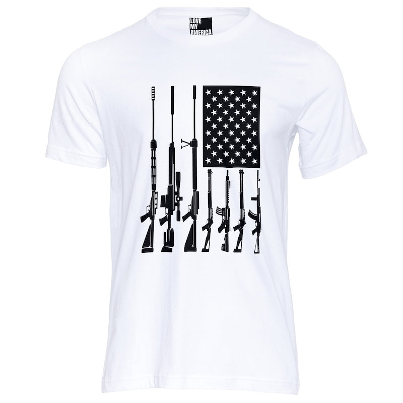 Gun Flag shirts for patriots, 2nd amendment shirts, Tactical shirts