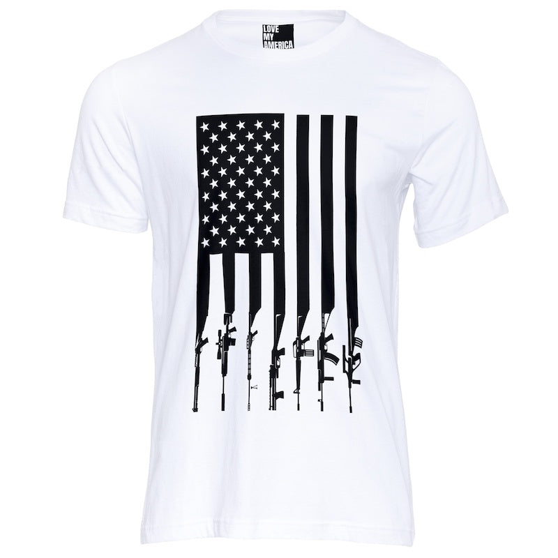 Gun Flag shirts for patriots, 2nd amendment shirts, Tactical shirts